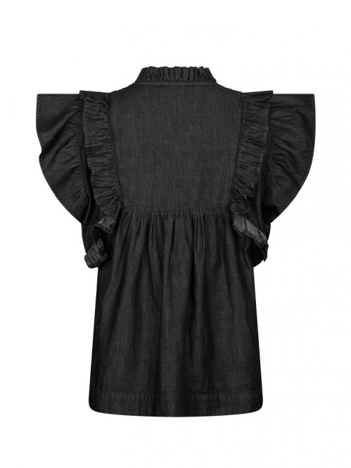 Jayla denim top black 