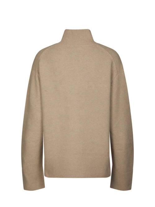 Jen knit blouse warm grey 
