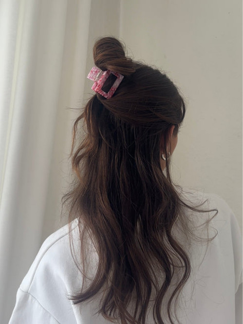 Josefin clip swirly pink 