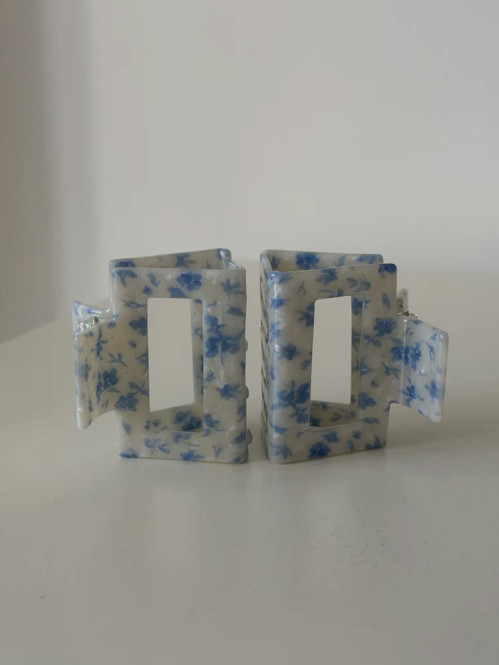 Josefin clip fleur bleu 