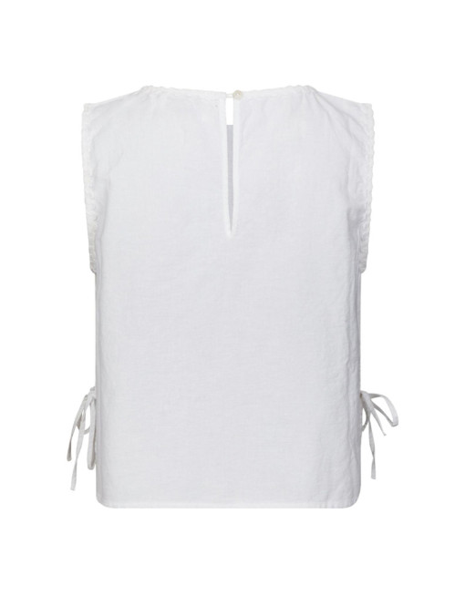 Kaelin embroidery top white 
