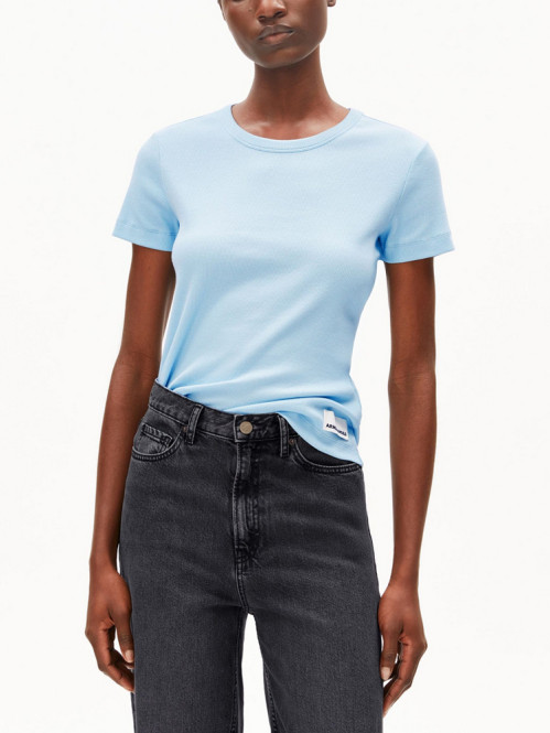 Kardaa rib t-shirt blue glow S