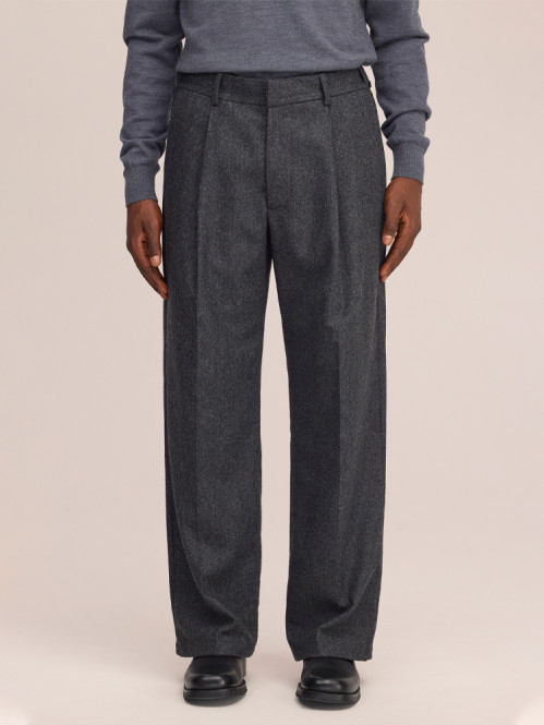 Kay pant dk grey mel 