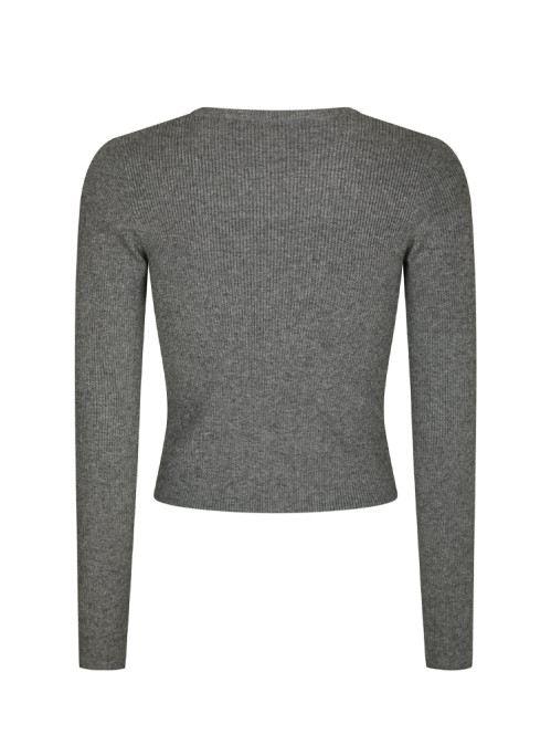 Kirrera knit blouse dk grey mel 