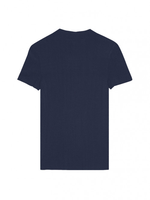 Knit t-shirt maritime blue 