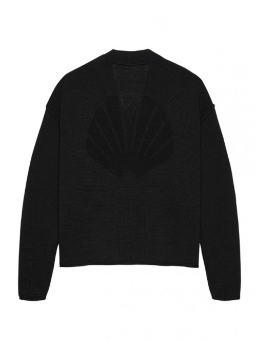 Knitted cardigan black 