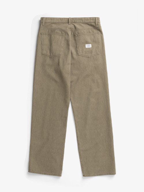 Korshavn relaxed 5 pocket pants resist dyed vetiver 