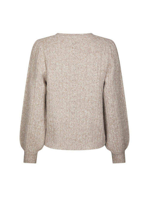 Koteas cable knit cardigan beige melange 