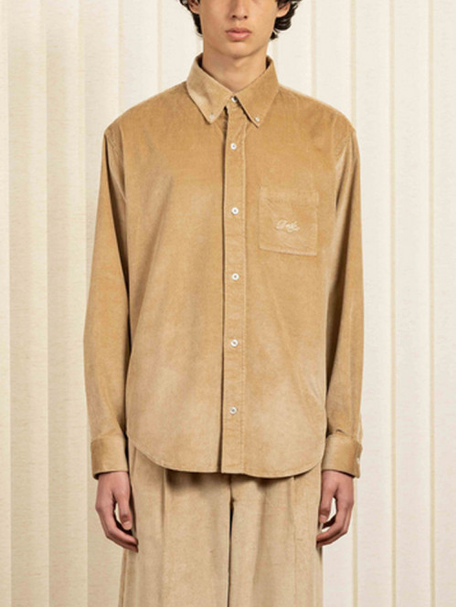 la chemise corduroy beige 