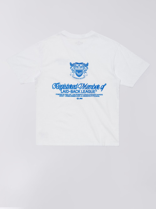 Laid back league t-shirt white 