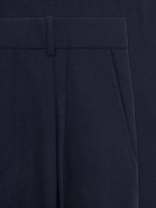 Le pantalon plis cropped navy 