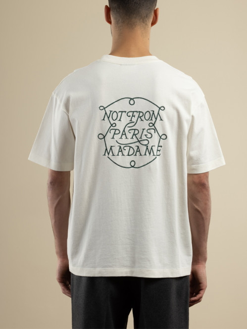 Le t-shirt slogan tresses off wht 