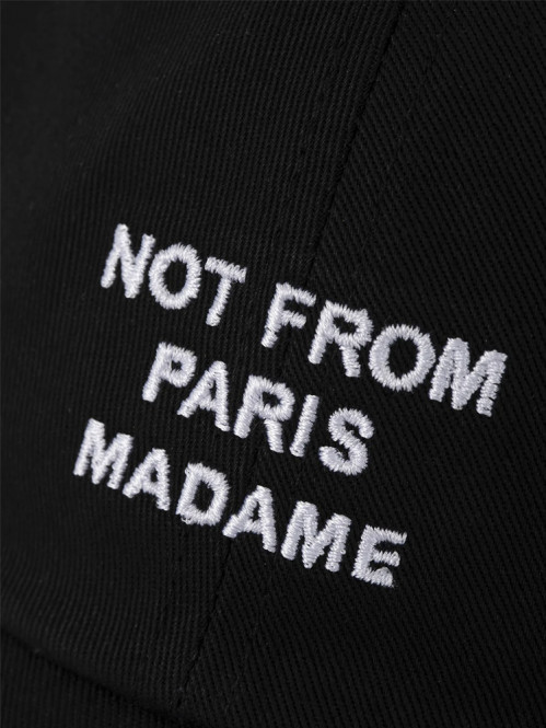 La casquette slogan black 