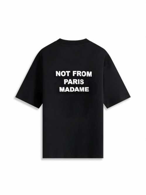 Le t-shirt slogan black 