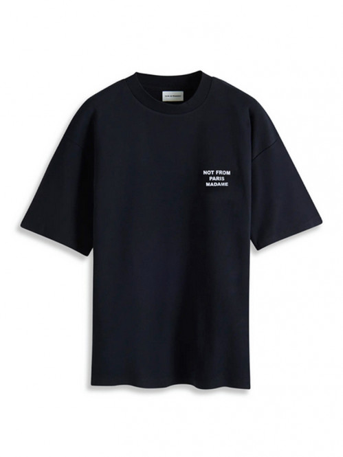 Le t-shirt slogan black 
