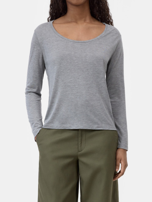 Longsleeve lt grey mel 