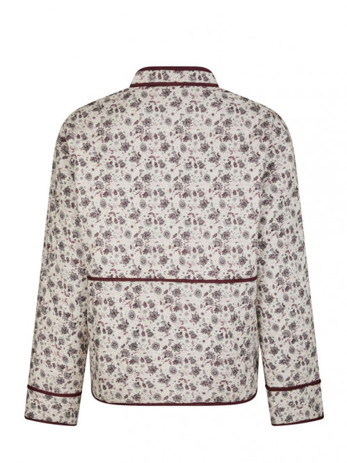 Lottie blush quilt jacket bordeaux 