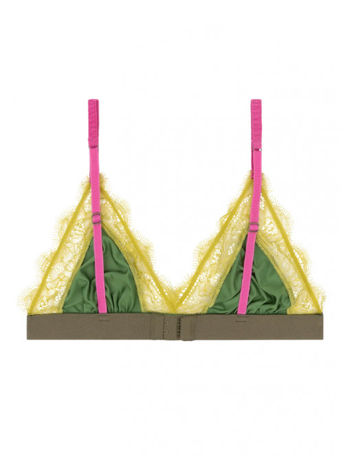 Love lace bra green 
