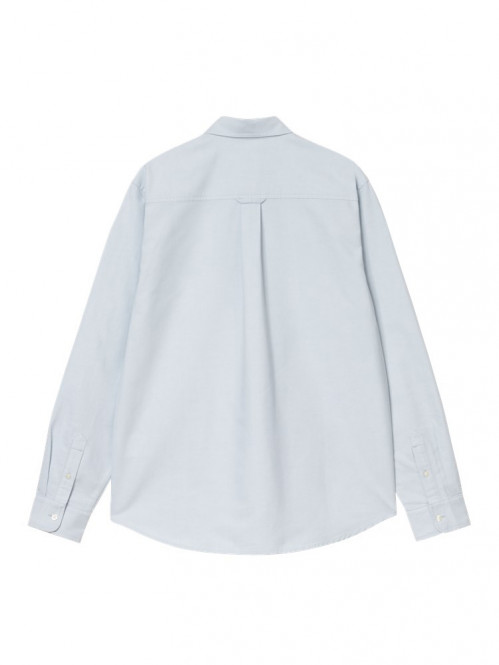 LS c logo shirt blue white 
