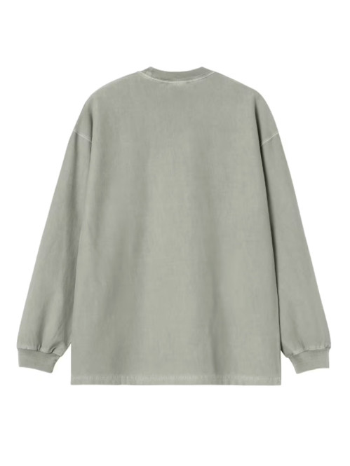 LS loose pocket t-shirt shady green 