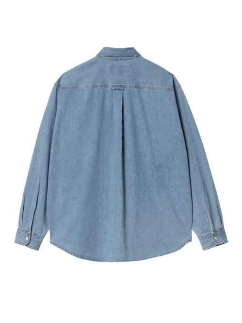 LS lucas denim shirt blue bleached 