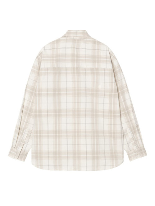 Ls Wilber shirt check natural 