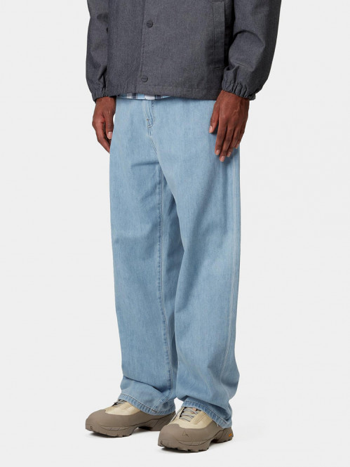 Lucas pant cotton denim blue bleached 