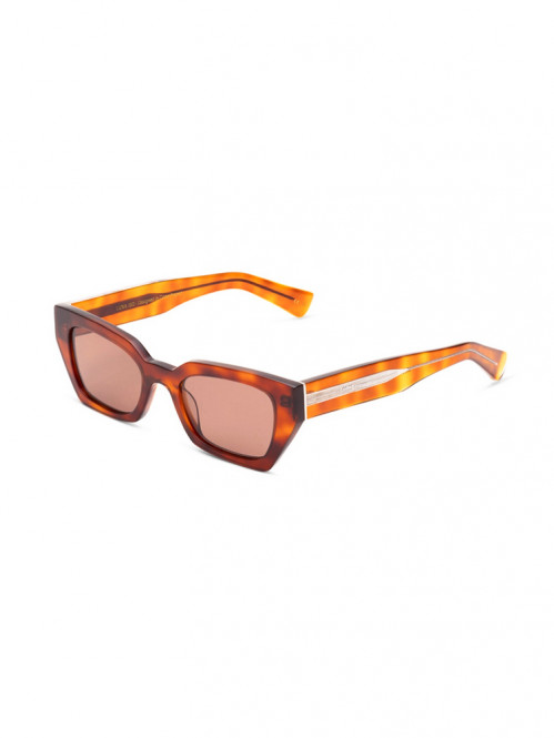 Luna sunglass transparent havana brown OS