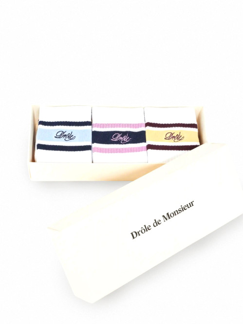 La chaussette drole rayée socks multi 