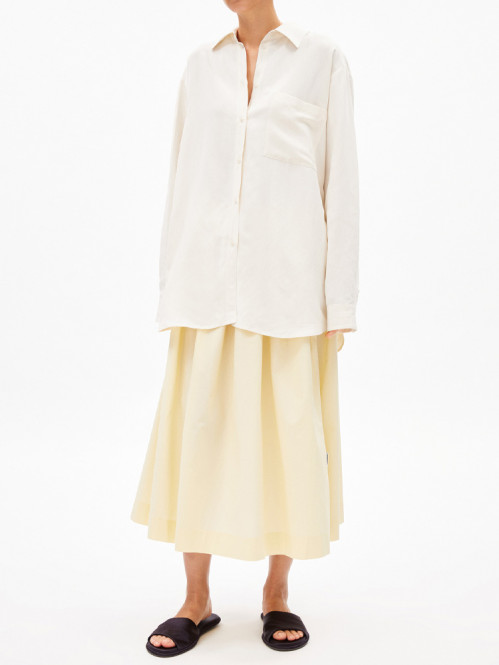 Maalgaa pure lino blouse white 