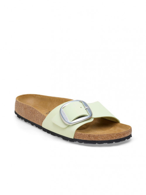Madrid big buckle sandals faded lime 