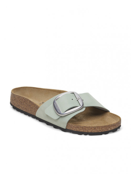 Madrid big buckle sandals pure sage 