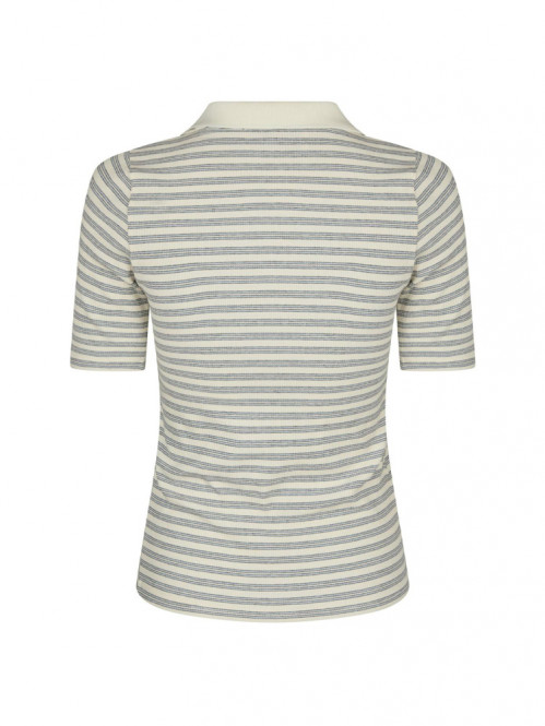 Manama stripe blouse light blue 