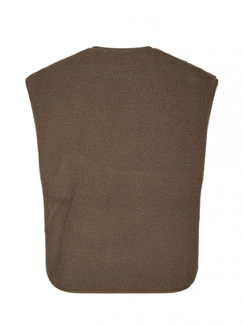 Mariko teddy vest taupe XS