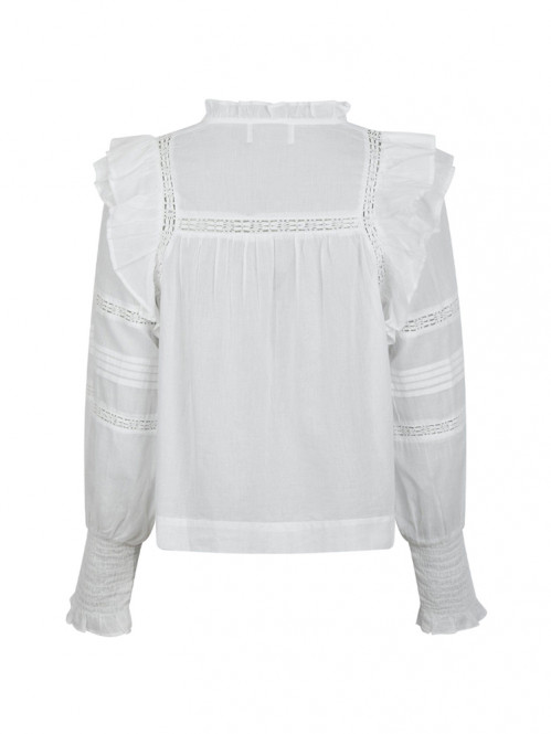 Mauri s voile blouse white 