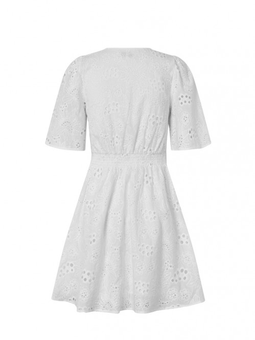 Melika v-m dress white 