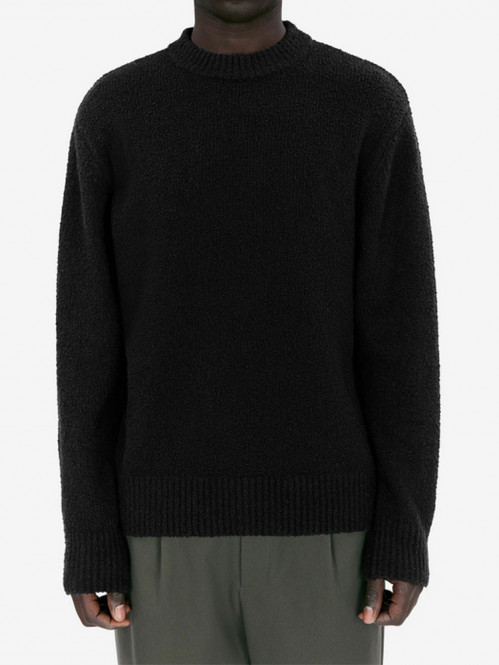 Mike knit soft cotton mix black 