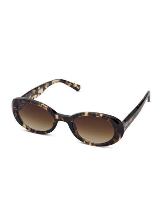 Milan sunglass crystal tortoise brown 