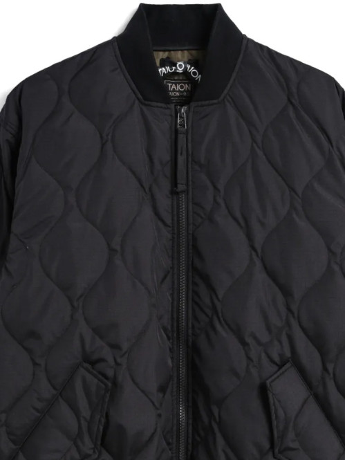 Military down jacket black 