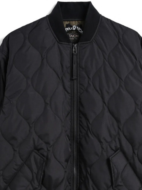 Military down jacket black 