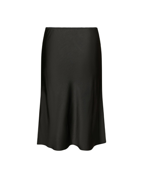 Mindie heavy sateen skirt black 