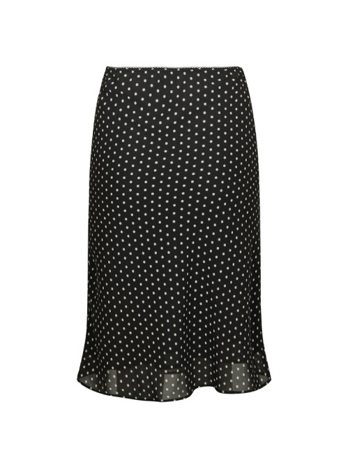 Mindie mini dot skirt black 