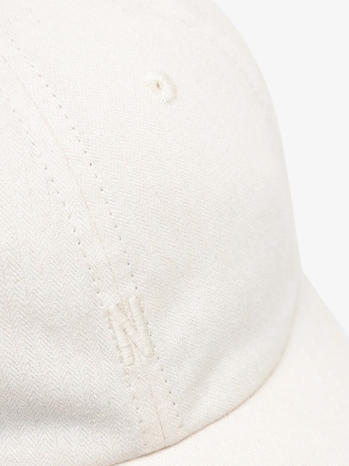 Mini heringbone twill cap natural 