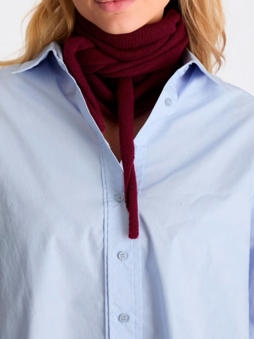 Misty knit scarf wine 
