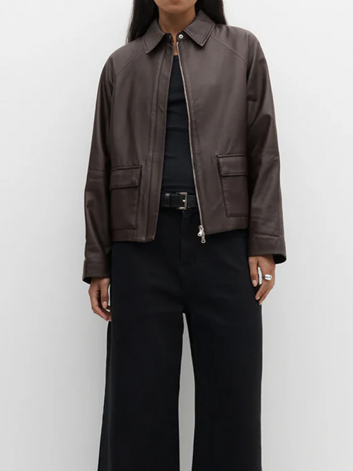 Mo leather jacket balsamic 