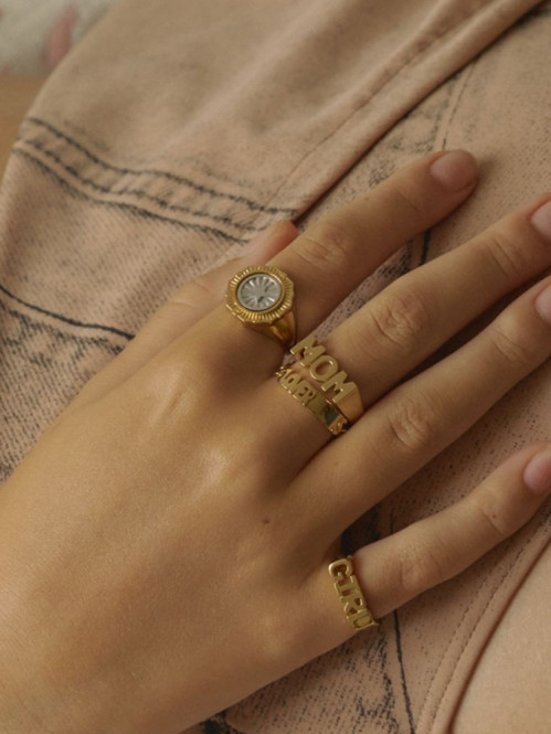 Mom ring gold 50
