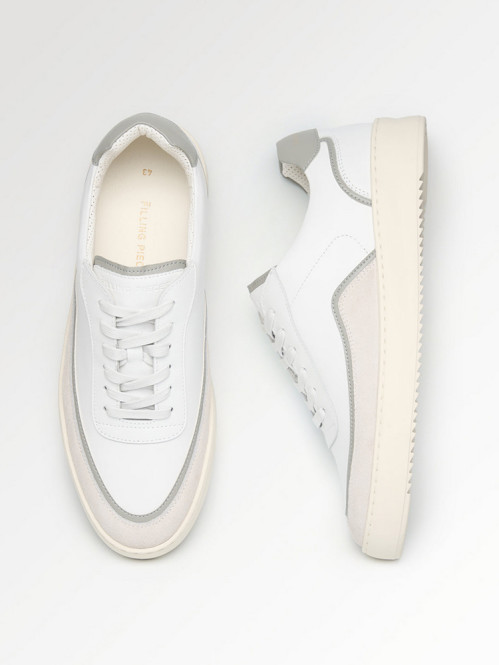 Mondo stack sneaker nappa wht off wht 