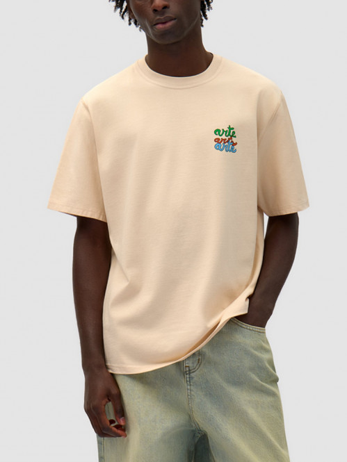 Multi logo t-shirt cream L