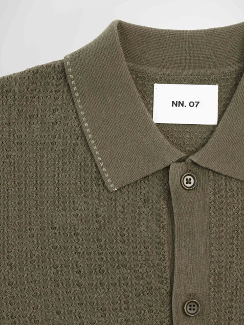 Nalo polo cardigan capers 