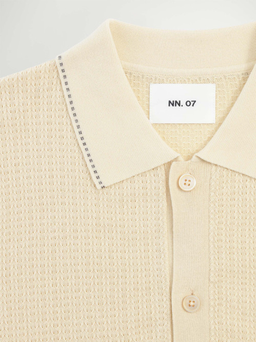 Nalo polo cardigan ivory L